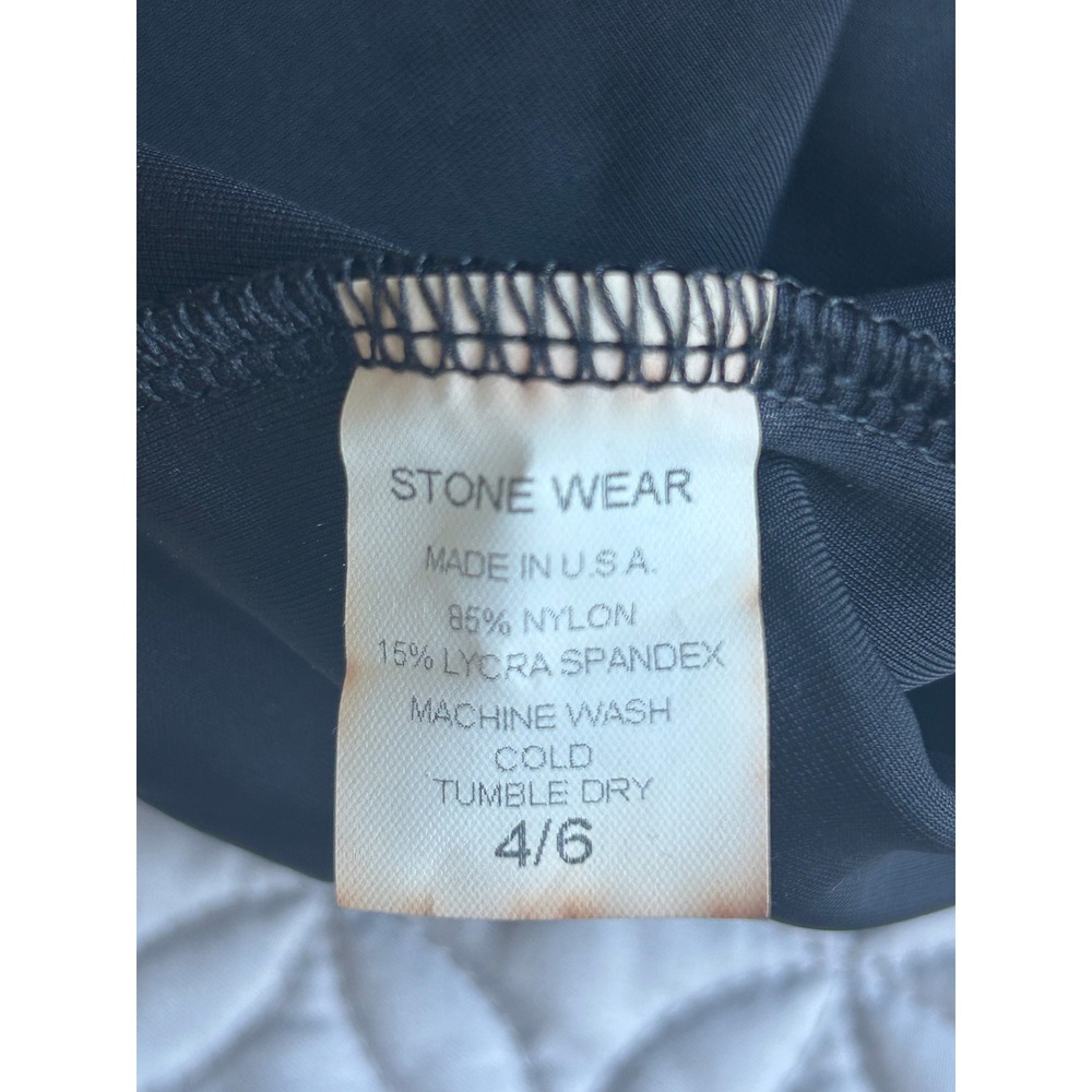 Vintage Jenni Rose Stone Wear Black Velvet Leotard Bodysuit Girls Size 4-6 NWT - Picture 5 of 5